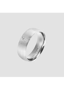 Adelia&acute;s Fingerring ADELIA&acute;S "Damen Ring aus Edelstahl mit Strass Steinchen" Gr. 56, silber, Fingerringe, Damen, 56, Edelstahl, Fingerring