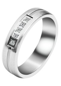 Adelia&acute;s Fingerring ADELIA&acute;S "Damen Ring aus Edelstahl mit Strass Steinchen" Gr. 54, silber, Fingerringe, Damen, 54, Edelstahl, Fingerring