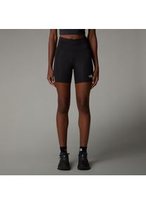 Radlerhose The North Face "W FLEX 5IN TIGHT SHORT", Damen, Gr. L, N-Gr, schwarz (tnf schwarz), Obermaterial: 77% Polyester, 23% Elasthan, Hosen Radlerhose, f&uuml;r Fitness und sportliche Aktivit&auml;ten, aus Polyester und Elasthan