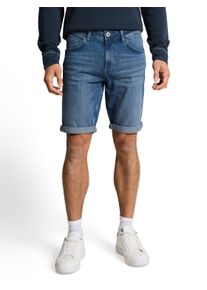 Jeansshorts Tom Tailor, Damen, Gr. 30, N-Gr, mid stone bright blau, Denim/Jeans, Obermaterial: 98% Baumwolle, 2% Elasthan, unifarben, slim fit kurz, Jeans Jeansshorts, im Five-Pocket Style