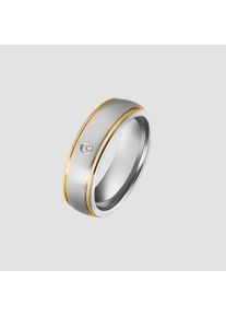 Adelia&acute;s Fingerring ADELIA&acute;S "Damen Ring aus Edelstahl mit Strass Steinchen" Gr. 56, silber, Fingerringe, Damen, 56, Edelstahl, Fingerring