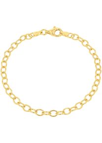 Charm-Armband Amor "2038572, 2038574", gold (gelbgoldfarben), Armb&auml;nder, Damen, 19cm, Silber 925 (Sterlingsilber), Charm-Armband