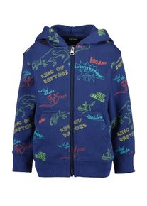 Sweatjacke Blue Seven "Blue Seven Jungen Sweatjacke mit Dinos", Jungen, Gr. 98, 5700, dk blau, 80% Baumwolle, 20% Polyester, normal normal, Rundhals, normaler Saum, Sweatjacken Sweatjacke
