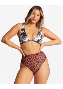 Bade-Shirt Billabong "Spotted In Paradise Ava", Damen, Gr. XS, Cup B, bunt (multi), Obermaterial: 85% Microfaser, 15% Elasthan;, Bikini-Oberteile Bade-Shirt