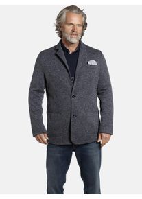 Jerseysakko Jan Vanderstorm "Jersey-Sakko ALBIN", Herren, Gr. 80, blau (dunkelblau melange), Obermaterial: 78% Polyester COOLMAX PES(Coolmax). 22% Viskose CV., Sakkos Jerseysakko