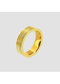 Adelia&acute;s Fingerring ADELIA&acute;S "Herren Ring aus Edelstahl" Gr. 58, gold, Fingerringe, Herren, 58, Edelstahl, Fingerring