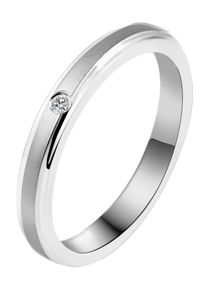 Adelia&acute;s Fingerring ADELIA&acute;S "Damen Ring aus Edelstahl mit Strass Steinchen" Gr. 62, silber, Fingerringe, Damen, 62, Edelstahl, Fingerring