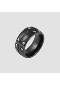 Adelia&acute;s Fingerring ADELIA&acute;S "Herren Ring aus Edelstahl" Gr. 60, schwarz, Fingerringe, Herren, 60, Edelstahl, Fingerring