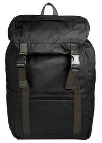 Tagesrucksack Bugatti "LEGERE", Herren, Gr. B/H/T: 27cm x 45cm x 19cm, onesize, schwarz, Kunstfaser, unifarben, Rucks&auml;cke Tagesrucksack