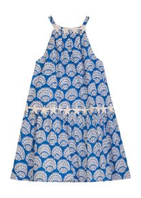 Sommerkleid DANAMADE "DANAMADE Dresses DANOUK", M&auml;dchen, Gr. 140, royal blau, Obermaterial: 100% Baumwolle; Futter: 100% Baumwolle, Kleider Sommerkleid