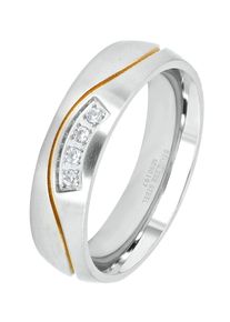 Adelia&acute;s Fingerring ADELIA&acute;S "Damen Ring aus Edelstahl mit Strass Steinchen" Gr. 56, silber, Fingerringe, Damen, 56, Edelstahl, Fingerring