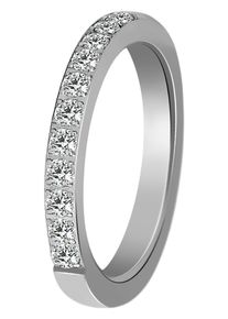 Adelia&acute;s Fingerring ADELIA&acute;S "Damen Ring aus Edelstahl mit Strass Steinchen" Gr. 60, silber, Fingerringe, Damen, 60, Edelstahl, Fingerring