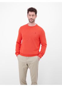 Sweatshirt Lerros "Sweatshirt in sportiver 2-Tone-Optik", Herren, Gr. XL, vivid rot, 100% Baumwolle, Sweatshirts Sweatshirt