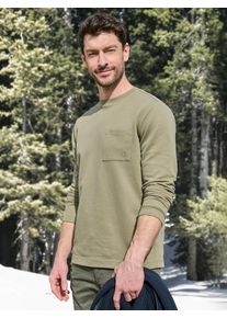 Sweatshirt Lerros "Herren Sweatshirt - clean, soft und smart", Herren, Gr. XL, aloe gr&uuml;n, 85% Baumwolle, 13% Polyester, 2% Elasthan, Sweatshirts Sweatshirt