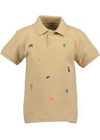 Poloshirt Blue Seven "Blue Seven Poloshirt", Jungen, Gr. 98, 0671, camel, 100% Baumwolle, normal, V-Ausschnitt, Shirts Poloshirt