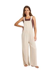 Jumpsuit Roxy "Easy Isle", Damen, Gr. L, US-Gr&ouml;&szlig;en, natural, Obermaterial: 85% Viskose, 15% Leinen;, Overalls Jumpsuit