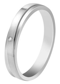 Adelia&acute;s Fingerring ADELIA&acute;S "Damen Ring aus Edelstahl mit Strass Steinchen" Gr. 54, silber, Fingerringe, Damen, 54, Edelstahl, Fingerring