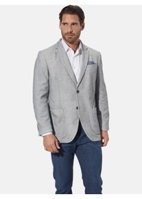 Jerseysakko Babista "Jersey-Sakko ELIANO", Herren, Gr. 62, grau (grau melange), Obermaterial: 87% Polyester PES. 13% Viskose CV., Sakkos Jerseysakko