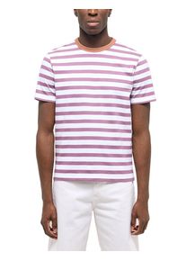 Kurzarmshirt Mustang "Herren Style Austin", Damen, Gr. S, bunt, Jersey, 100% Baumwolle, Rundhals, Shirts Kurzarmshirt