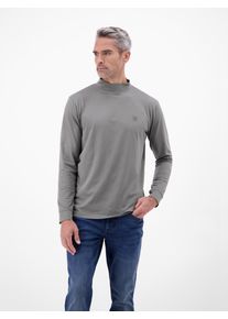 Sweatshirt Lerros "Herren-Shirt mit modischem Turtleneck", Herren, Gr. XL, basalt grau, 95% Baumwolle, 5% Elasthan, Sweatshirts Sweatshirt