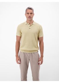 Poloshirt Lerros "Unifarbenes Poloshirt in Strukturqualit&auml;t", Herren, Gr. XL, soft stone, 100% Baumwolle, ohne Ausschnitt, Shirts Poloshirt