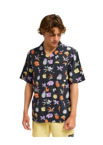 Kurzarmhemd Quiksilver "One Piece No Mi", Damen, Gr. XS, US-Gr&ouml;&szlig;en, phantom opqs gomu no mi, Obermaterial: 100% Walkfrottier;, Hemden Kurzarmhemd