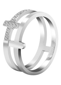 Adelia&acute;s Fingerring ADELIA&acute;S "Damen Ring aus Edelstahl" Gr. 54, silber, Fingerringe, Damen, 54, Edelstahl, Fingerring