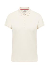 Kurzarmshirt Mustang "Damen Style Tara", Damen, Gr. XL, sanftes wei&szlig;, Piqu&eacute;, 95% Baumwolle, 5% Elasthan, Rundhals, Shirts Kurzarmshirt