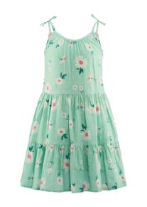 Sommerkleid happy girls "M&auml;dchenkleid", M&auml;dchen, Gr. 134, EURO-Gr&ouml;&szlig;en, pastel gr&uuml;n, Stoff, 100% Baumwolle, normal, Kleider Sommerkleid