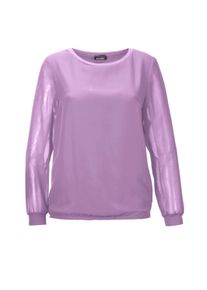 Klassische Bluse GOLDNER "Schlupfbluse", Damen, Gr. 44, lila (flieder), Obermaterial: 100% Polyester PES., figurumspielend, normales B&uuml;ndchen, Blusen Klassische Bluse, Luftiiger Chiffon