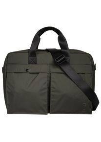 Aktentasche Bugatti "LEGERE", Gr. B/H/T: 40cm x 29cm x 10cm onesize, oliv, Kunstfaser, unifarben, Taschen Aktentasche