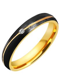 Adelia&acute;s Fingerring ADELIA&acute;S "Damen Ring aus Edelstahl mit Strass Steinchen" Gr. 56, silber, Fingerringe, Damen, 56, Edelstahl, Fingerring