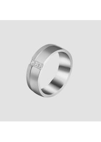 Adelia&acute;s Fingerring ADELIA&acute;S "Damen Ring aus Titan mit Strass Steinchen" Gr. 62, silber, Fingerringe, Damen, 62, Titan, Fingerring