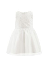 Sommerkleid happy girls "M&auml;dchenkleid", M&auml;dchen, Gr. 98, EURO-Gr&ouml;&szlig;en, ecru, Stoff, 100% Polyester, normal, Kleider Sommerkleid