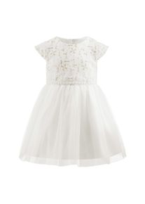 Sommerkleid happy girls "M&auml;dchenkleid", M&auml;dchen, Gr. 110, EURO-Gr&ouml;&szlig;en, ecru, Stoff, 100% Polyamid, normal, Kleider Sommerkleid