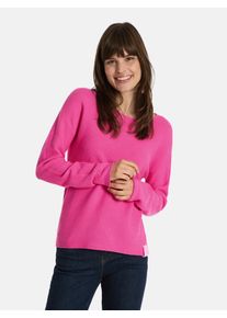 LIEBLINGSST&Uuml;CK Strickpullover LIEBLINGSST&Uuml;CK "Kyna", Damen, Gr. 46, rosa (lovely pink), Strick, Obermaterial: 100% Baumwolle, clean, unifarben, normal, Rundhals, Pullover Strickpullover, mit Rundhals