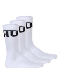 Kurzsocken Hugo "Socken 3P QS ICONIC CC 3er Pack", Herren, Gr. 43-46, wei&szlig;, Obermaterial: 76% Baumwolle CO. 21% Polyamid PA. 3% Elasthan EL., Socken Kurzsocken
