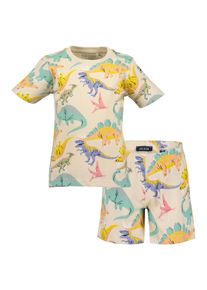 Pyjamaoberteil Blue Seven "Blue Seven Pyjama", Jungen, Gr. 92/98, 0490, kiesel, 100% Baumwolle, normal, Rundhals, Shirts Pyjamaoberteil