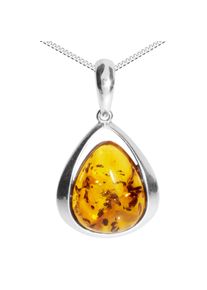 Kette mit Anh&auml;nger OSTSEE-SCHMUCK "OSTSEE-SCHMUCK Kette mit Anh&auml;nger Angelina" Gr. 45, silber (wei&szlig;, neutral), Halsketten, Damen, 45cm, Silber 925 (Sterlingsilber), L: 42, Kette mit Anh&auml;nger