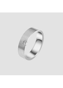 Adelia&acute;s Fingerring ADELIA&acute;S "Damen Ring aus Titan mit Strass Steinchen" Gr. 50, silber, Fingerringe, Damen, 50, Titan, Fingerring