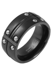 Adelia&acute;s Fingerring ADELIA&acute;S "Herren Ring aus Edelstahl" Gr. 62, schwarz, Fingerringe, Damen, 62, Edelstahl, Fingerring