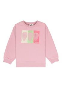 Sweatshirt Roxy "Morning", M&auml;dchen, Gr. 10(140-148cm), rosa (bleached mauve), Obermaterial: 55% Walkfrottier, 25% Walkfrottier, 20% Microfaser;, Sweatshirts Sweatshirt