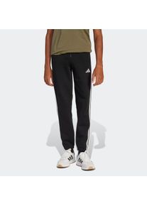 Sporthose adidas Sportswear "ESSENTIALS KIDS", Damen, Gr. 128, N-Gr, schwarz-wei&szlig; (schwarz, wei&szlig;,), Obermaterial: 55% Baumwolle, 36% Polyester, 9% Viskose, Hosen Sporthose