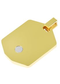 Adelia&acute;s Kettenanh&auml;nger ADELIA&acute;S "Unisex Anh&auml;nger aus Edelstahl", gold, Schmuckanh&auml;nger, Damen, Edelstahl, Kettenanh&auml;nger