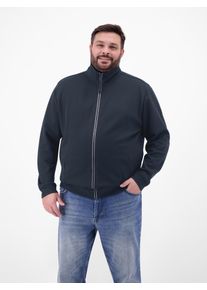 Sweatjacke Lerros "Sweatjacke aus weichem Baumwollmischgewebe", Herren, Gr. 4XL, classic navy, 90% Baumwolle, 10% Polyester, Sweatjacken Sweatjacke