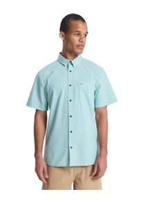 Kurzarmhemd Quiksilver "Drumfins", Herren, Gr. XXL, US-Gr&ouml;&szlig;en, blau haze, Obermaterial: 100% Walkfrottier;, Hemden Kurzarmhemd