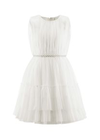 Sommerkleid happy girls "M&auml;dchenkleid", M&auml;dchen, Gr. 146, EURO-Gr&ouml;&szlig;en, ecru, Stoff, 100% Polyester, normal, Kleider Sommerkleid