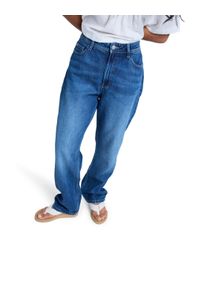 Relax-fit-Jeans Roxy "London Aqua Mirage", Damen, Gr. 31, medium blau, Obermaterial: 51% Walkfrottier, 49% Lyocell;, Jeans Relax-fit-Jeans