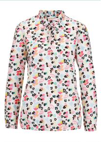 Langarmbluse GOLDNER "Kurzgr&ouml;&szlig;e Zeitlose Bluse mit einzigartigem Druck", Damen, Gr. 25, bunt (multicolor), Obermaterial: 100% Polyester PES., normal, Sonstiges, Blusen Langarmbluse, Ohne