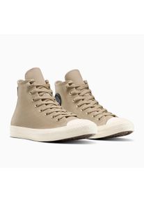 Sneaker Converse "CHUCK TAYLOR ALL STAR", Damen, Gr. 39,5, vintage cargo, schwarz, egret, Leder, Schuhe Sneaker